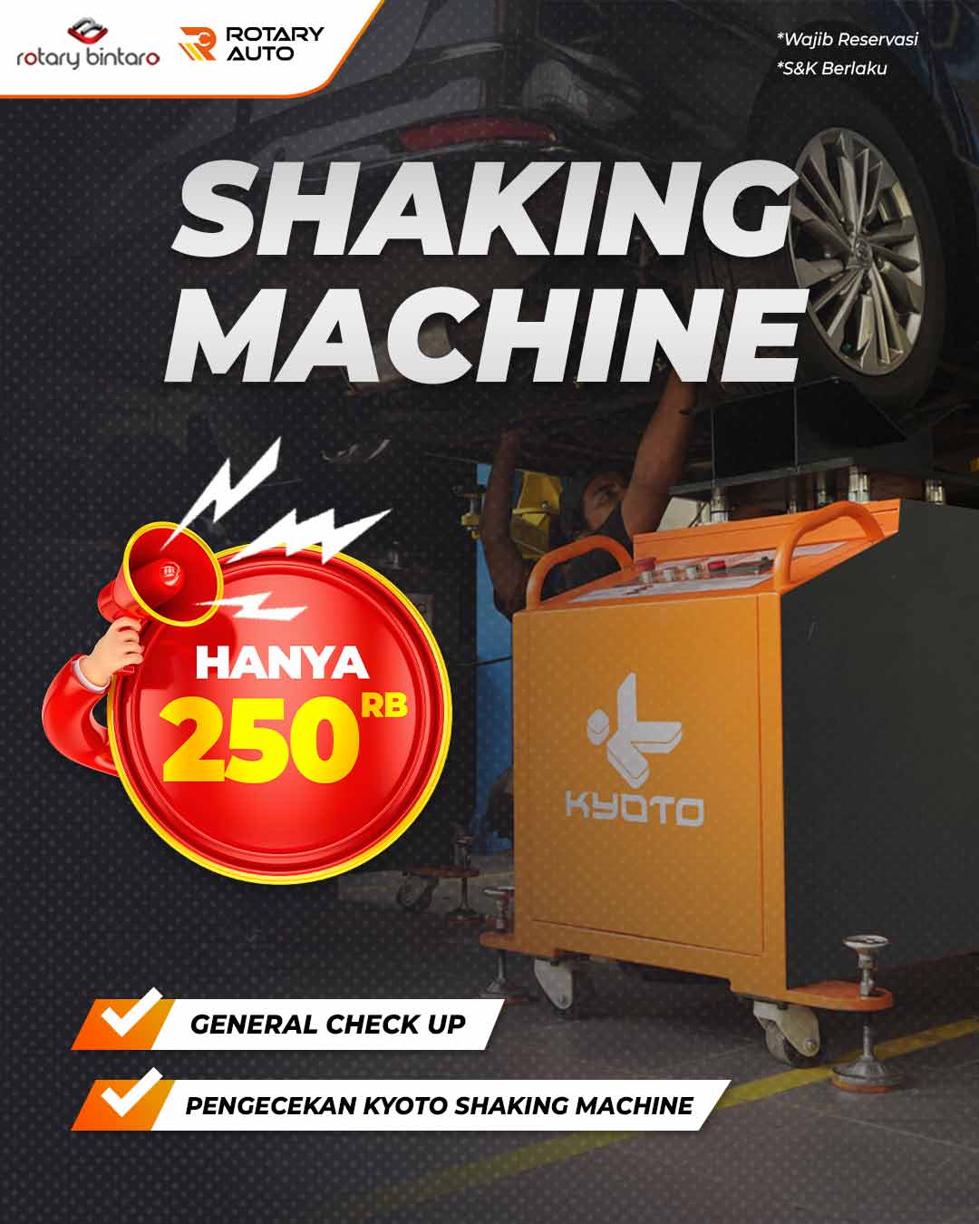 Shaking Machine Mobil Home - Rotary Auto