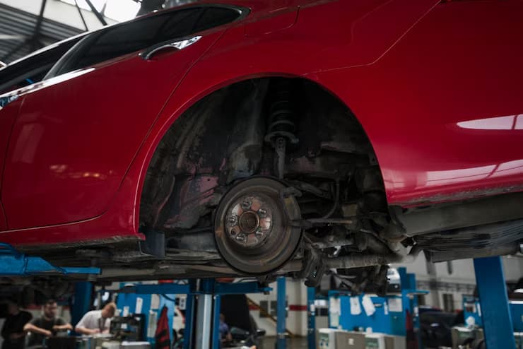 komponen suspensi mobil