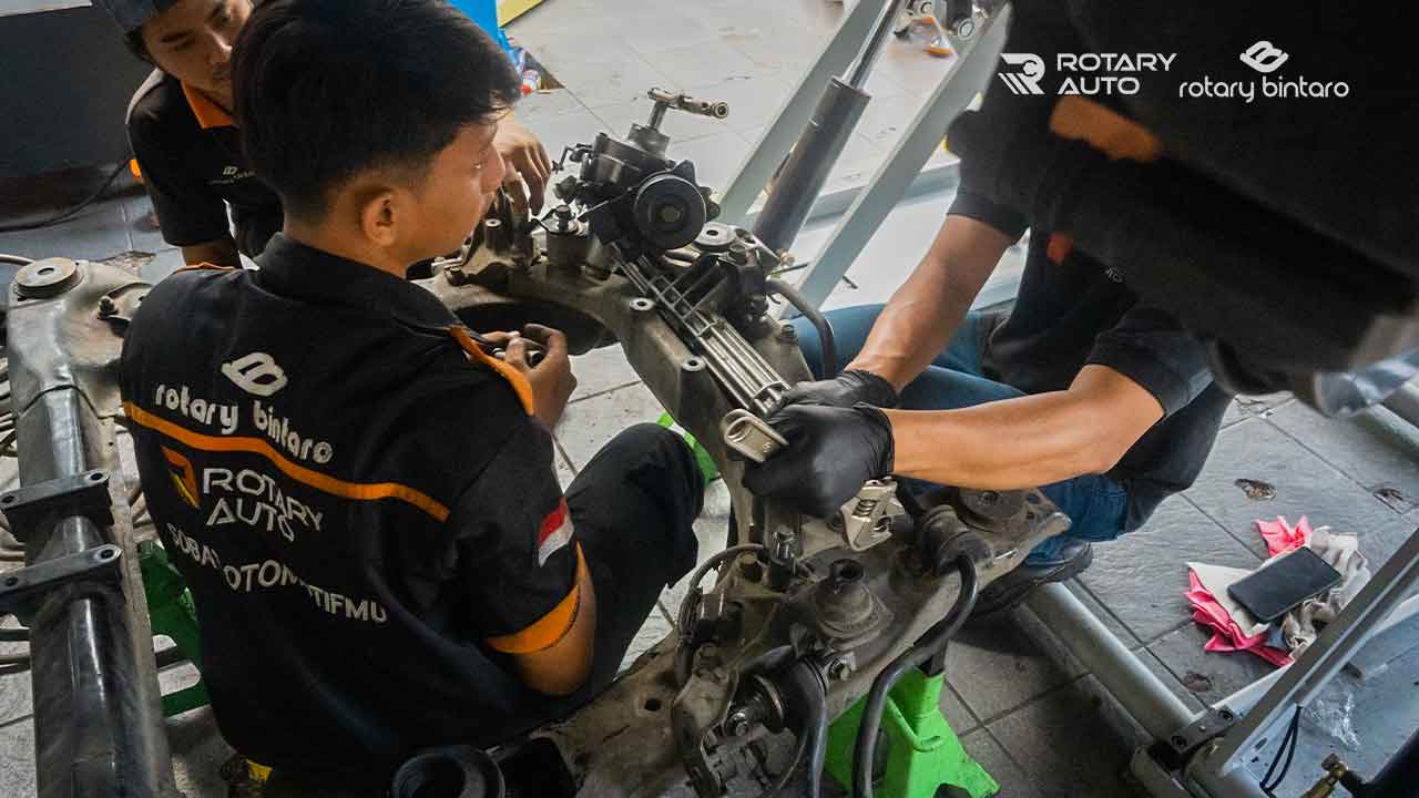 servis rack steer